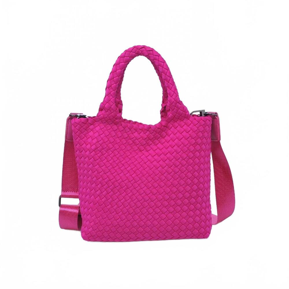 NEW SOL AND SELENE women's sky's the limit crossbody bag in fuchsia